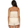 Lucky Brand womens Malaga Bandeau Romper, Crochet Trim, Casual, Beach Cover Ups for Women(Natural)