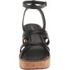 Lucky Brand womens Taiza Platform SandalHeeled Sandal(Black)