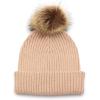 Lucky Brand womens Woven Check Scarf and Pom Hat Set- Boxed(Rose Smoke)