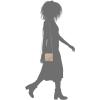 Lucky Ruth Leather Crossbody Bag(Smoke Grey)