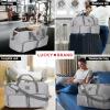 Lucky Travel Duffel Bags 65L, Gym Bag, Travel Bag & Large Duffle Bag for Men, Foldable Overnight Weekender Bags for Women & Men with Adjustable Shoulder Strap, Camo(Light Gray)