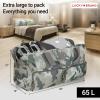 Lucky Travel Duffel Bags 65L, Gym Bag, Travel Bag & Large Duffle Bag for Men, Foldable Overnight Weekender Bags for Women & Men with Adjustable Shoulder Strap, Camo(Camo)