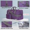Lucky Travel Duffel Bags 65L, Gym Bag, Travel Bag & Large Duffle Bag for Men, Foldable Overnight Weekender Bags for Women & Men with Adjustable Shoulder Strap, Camo(Purple)