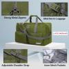 Lucky Travel Duffel Bags 65L, Gym Bag, Travel Bag & Large Duffle Bag for Men, Foldable Overnight Weekender Bags for Women & Men with Adjustable Shoulder Strap, Camo(Loden Green)