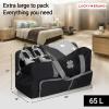 Lucky Travel Duffel Bags 65L, Gym Bag, Travel Bag & Large Duffle Bag for Men, Foldable Overnight Weekender Bags for Women & Men with Adjustable Shoulder Strap, Camo(Black)