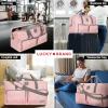 Lucky Travel Duffel Bags 65L, Gym Bag, Travel Bag & Large Duffle Bag for Men, Foldable Overnight Weekender Bags for Women & Men with Adjustable Shoulder Strap, Camo(Bridal Rose)