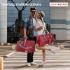 Lucky Travel Duffel Bags 65L, Gym Bag, Travel Bag & Large Duffle Bag for Men, Foldable Overnight Weekender Bags for Women & Men with Adjustable Shoulder Strap, Camo(Winery)