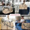 Lucky Travel Duffel Bags 65L, Gym Bag, Travel Bag & Large Duffle Bag for Men, Foldable Overnight Weekender Bags for Women & Men with Adjustable Shoulder Strap, Camo(Tan)