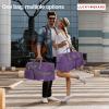 Lucky Travel Duffel Bags 65L, Gym Bag, Travel Bag & Large Duffle Bag for Men, Foldable Overnight Weekender Bags for Women & Men with Adjustable Shoulder Strap, Camo(Purple)