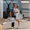 Lucky Travel Duffel Bags 65L, Gym Bag, Travel Bag & Large Duffle Bag for Men, Foldable Overnight Weekender Bags for Women & Men with Adjustable Shoulder Strap, Camo(Light Gray)