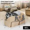 Lucky Travel Duffel Bags 65L, Gym Bag, Travel Bag & Large Duffle Bag for Men, Foldable Overnight Weekender Bags for Women & Men with Adjustable Shoulder Strap, Camo(Tan)