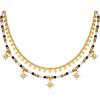 Lucky Brand 2 Layer Trendy Metal Dangle And Beaded Necklace