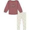 Lucky Brand Baby Girls 2 Piece Fashion Legging Set(Mauve / Print)