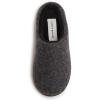 Lucky Brand Boy’s Faux Wool Clog Slippers with Memory Foam(Black)