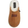 Lucky Brand Boy’s Micro-Suede Scuff Slippers, Kids House Shoes with Plush Lining(Tan)