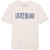 Lucky Brand Boys’ Short Sleeve Graphic Crew Neck T-Shirt, Soft, Comfortable, Relaxed Fit(Cloud Dancer Puff)