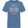 Lucky Brand Boys’ Short Sleeve Graphic Crew Neck T-Shirt, Soft, Comfortable, Relaxed Fit(Clover Copen Blue Heather)