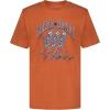 Lucky Brand Boys’ Short Sleeve Graphic Crew Neck T-Shirt, Soft, Comfortable, Relaxed Fit(Skeleton Dancers Rust)