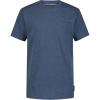Lucky Brand Boys Short Sleeve Slub Pocket Crew Neck T-Shirt, Soft, Comfortable, Relaxed Fit(Dark Denim Heather)