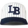 Lucky Brand Classic Cotton Adjustable | Dad Hat | Baseball Cap | Fishing | Low Profile | 5 Panel Design(Embroidered Lb Logo – Pin Stripe)