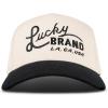 Lucky Brand Classic Cotton Adjustable | Dad Hat | Baseball Cap | Fishing | Low Profile | 5 Panel Design(Two Tone Embroidered – Stone/Black)