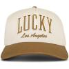 Lucky Brand Classic Cotton Adjustable | Dad Hat | Baseball Cap | Fishing | Low Profile | 5 Panel Design(Varsity – Tan)