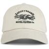 Lucky Brand Classic Cotton Hat | Adjustable | Dad Hat | Baseball Cap | Golf | Fishing | Low Profile | 5 Panel Design(Blue Jeans Co – Cream)