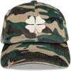 Lucky Brand Classic Cotton Hat | Adjustable | Dad Hat | Baseball Cap | Golf | Fishing | Low Profile | 5 Panel Design(Clover – Camo)