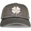 Lucky Brand Classic Cotton Hat | Adjustable | Dad Hat | Baseball Cap | Golf | Fishing | Low Profile | 5 Panel Design(Clover – Charcoal Grey)
