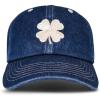 Lucky Brand Classic Cotton Hat | Adjustable | Dad Hat | Baseball Cap | Golf | Fishing | Low Profile | 5 Panel Design(Lucky Clover – Light Denim)