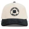 Lucky Brand Classic Cotton Hat | Adjustable | Dad Hat | Baseball Cap | Golf | Fishing | Low Profile | 5 Panel Design(Mfg Co Embroidered – Cream)
