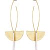 Lucky Brand Fan Trendy Shape Dangle Earrings