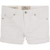 Lucky Brand Girls Cuffed Jean Shorts, Stretch Denim with 5 Pockets, Mid to High Rise Waist(Jenna Bright White)