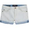 Lucky Brand Girls Cuffed Jean Shorts, Stretch Denim with 5 Pockets, Mid to High Rise Waist(Riley Bella)