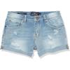 Lucky Brand Girls Cuffed Jean Shorts, Stretch Denim with 5 Pockets, Mid to High Rise Waist(Ronnie Tori)