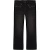 Lucky Brand Girls’ High Rise Wide Flare Stretch Denim Jean, Zipper Fly & Button Closure(Faded Black)