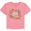 Lucky Brand Girls’ Short Sleeve Graphic T-Shirt, Tagless Cotton Tee with Fun Designs(Wild Rose Trucker)