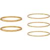 Lucky Brand Gold Plated 5 Pack Bangles