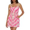 Lucky Brand Ibiza Tie Dye Dress, Casual, Beach Cover Ups for Women(Candy Pink)