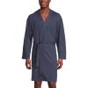 Lucky Brand Men’s Bathrobe – Warm Long Sleeve Knit Robe with Shawl Collar – Soft Cotton Blend Bath Robes for Men (Size: S-XL)(Mood Indigo)