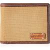 Lucky Brand Men’s Bifold Wallet | ID Window | Card Slots | Genuine Leather | Organization | Durable | Stylish(Canvas/Leather – Khaki)