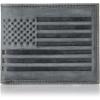 Lucky Brand Men’s Bifold Wallet | ID Window | Card Slots | Genuine Leather | Organization | Durable | Stylish(Flag Embossed Leather – Black)