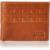 Lucky Brand Men’s Bifold Wallet | ID Window | Card Slots | Genuine Leather | Organization | Durable | Stylish(Plaid Embossed Leather – Brown)