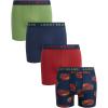 Mood Indigo/Red Ochre/Print/Piquant Green