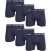 Lucky Brand Mens Boxer Briefs – 6 Pack Classic Mens Underwear Boxer Briefs with Functional Fly – Soft Cotton Boxers for Men(Solid Navy/Blue)