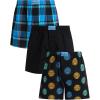 Lucky Brand Mens Boxer Shorts – 3 Pack Woven Cotton Boxers for Men with Functional Fly – Lightweight Mens Underwear Boxers(Plaid/Jet Black/Black Print)