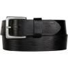 Lucky Brand Men’s Casual and Dress Leather Belts with Metal Buckle(Aztec Embossed – Black)