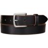Lucky Brand Men’s Casual and Dress Leather Belts with Metal Buckle(Raw Edge – Black)