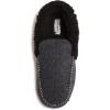 Lucky Brand Men’s Faux Wool Sherpa Lined Slipper(Black/Black)