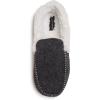 Lucky Brand Men’s Faux Wool Sherpa Lined Slipper(Black/White)